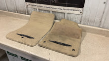 Load image into Gallery viewer, 08 13 Corvette C6 427 Floor Mats Tan Front Driver Passenger RH LH Logo Pair