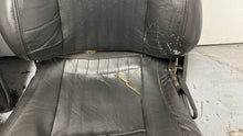 Load image into Gallery viewer, 1982 2002 Pontiac Firebird Trans AM Set Seats Black Leather OEM GM Power Ebony