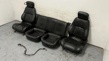 Load image into Gallery viewer, 1982 2002 Pontiac Firebird Trans AM Set Seats Black Leather OEM GM Power Ebony