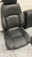 Load image into Gallery viewer, 1982 2002 Pontiac Firebird Trans AM Set Seats Black Leather OEM GM Power Ebony