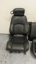 Load image into Gallery viewer, 1982 2002 Pontiac Firebird Trans AM Set Seats Black Leather OEM GM Power Ebony