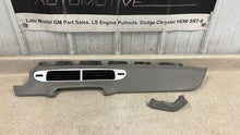 Load image into Gallery viewer, 2010 2015 Chevrolet Camaro SS ZL1 Gray Leather Dash Trim 2 Pieces GM Factory