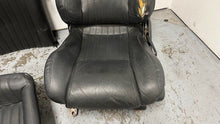 Load image into Gallery viewer, 1982 2002 Pontiac Firebird Trans AM Set Seats Black Leather OEM GM Power Ebony