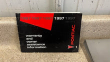Load image into Gallery viewer, 1997 Pontiac Firebird Trans AM Owners Manual Booklet Warranty 97 Guide