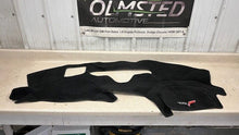 Load image into Gallery viewer, 05 13 Corvette C6 Cover King Dashboard Balck Cloth Cover Mat Embroidered Logo