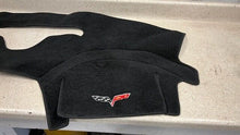 Load image into Gallery viewer, 05 13 Corvette C6 Cover King Dashboard Balck Cloth Cover Mat Embroidered Logo