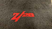 Load image into Gallery viewer, 1982 2002 Chevrolet Camaro Z28 Black Cloth Floor Mats Logo Aftermarket Set RH LH