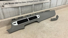 Load image into Gallery viewer, 2010 2015 Chevrolet Camaro SS ZL1 Gray Leather Dash Trim 2 Pieces GM Factory