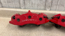 Load image into Gallery viewer, 06 13 Chevrolet Corvette C6 Z06 Rear Brake Calipers 4 Piston Set Red Brakes 31K