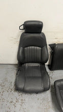 Load image into Gallery viewer, 1982 2002 Pontiac Firebird Trans AM Set Seats Black Leather OEM GM Power Ebony