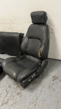 Load image into Gallery viewer, 1982 2002 Pontiac Firebird Trans AM Set Seats Black Leather OEM GM Power Ebony