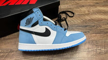 Load image into Gallery viewer, Size 9.5 Air Jordan 1 Retro OG High University Blue Unc sky Mens NEW Box