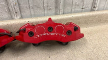 Load image into Gallery viewer, 06 13 Chevrolet Corvette C6 Z06 Rear Brake Calipers 4 Piston Set Red Brakes 31K