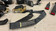 Load image into Gallery viewer, 93 02 Firebird Camaro Driver Passenger Front Rear Seat Belt Set Black OEM GM