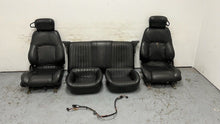 Load image into Gallery viewer, 1982 2002 Pontiac Firebird Trans AM Set Seats Black Leather OEM GM Power Ebony
