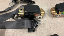 Load image into Gallery viewer, 93 02 Firebird Camaro Driver Passenger Front Rear Seat Belt Set Black OEM GM