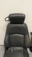 Load image into Gallery viewer, 1982 2002 Pontiac Firebird Trans AM Set Seats Black Leather OEM GM Power Ebony