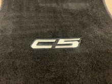 Load image into Gallery viewer, 1997 2004 C5 Corvette Floor Mats Black Cloth Aftermarket Driver Passenger Set