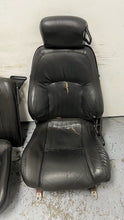 Load image into Gallery viewer, 1982 2002 Pontiac Firebird Trans AM Set Seats Black Leather OEM GM Power Ebony