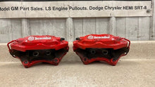 Load image into Gallery viewer, 06 16 Dodge Charger SRT8 Brembo Rear Left Right Brake Calipers Challenger Red