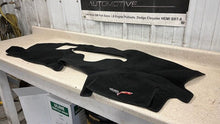 Load image into Gallery viewer, 05 13 Corvette C6 Cover King Dashboard Balck Cloth Cover Mat Embroidered Logo