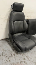 Load image into Gallery viewer, 1982 2002 Pontiac Firebird Trans AM Set Seats Black Leather OEM GM Power Ebony