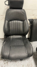 Load image into Gallery viewer, 1982 2002 Pontiac Firebird Trans AM Set Seats Black Leather OEM GM Power Ebony