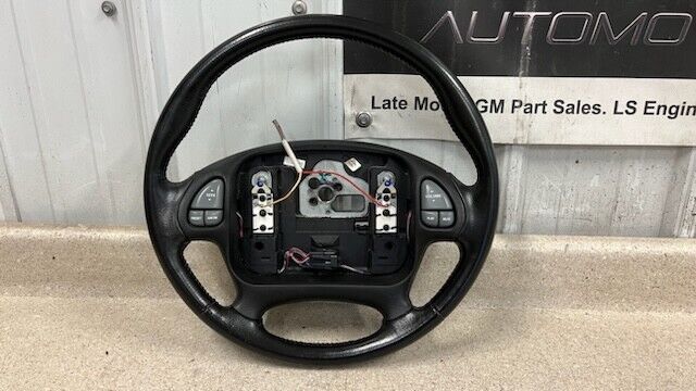 98 02 Pontiac Firebird Trans AM Wheel GM Leather Steering Black Ebony Nice! 53K