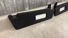 Load image into Gallery viewer, 10 15 Camaro SS Driver Passenger Side Sun Visors Left Right Visor Black Pair 35K
