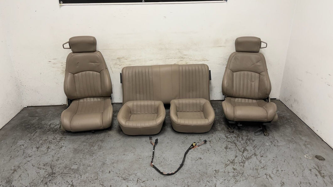 98 02 Pontiac Firebird Trans AM WS6 Front Rear Set Seats Leather Tan OEM 51K