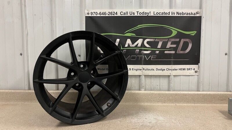 05 13 Corvette C6 Z06 Speedline Rear 19'' Black Wheel GM 9596791 19X12 Rim