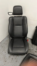 Load image into Gallery viewer, 11 14 Dodge Challenger Seats Front Rear Black Leather Power Heated Manual
