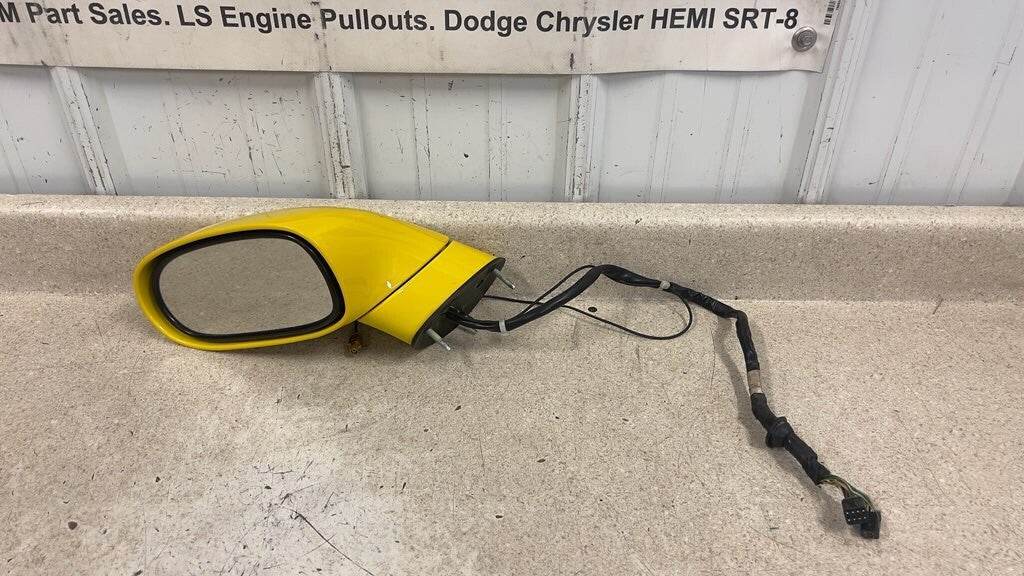 05 13 Chevrolet C6 Corvette Z06 Driver Side Power Mirror OEM GM Yellow 56K Left
