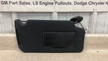 Load image into Gallery viewer, 11 14 Dodge Charger SRT-8 Passenger Side Sun Visor Right RH OEM Shade Black 78K
