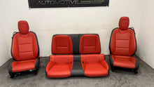 Load image into Gallery viewer, 10 15 Chevrolet Camaro SS Front Rear Power Heated Leather Seats GM Orange 32K
