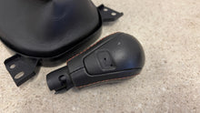 Load image into Gallery viewer, 10 15 Camaro SS Manual Shifter Knob Boot Black Leather GM OEM Orange Stitch
