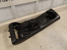 Load image into Gallery viewer, 98 02 Firebird Camaro Factory Center Console Top Shifter Trim Manual Black Boot
