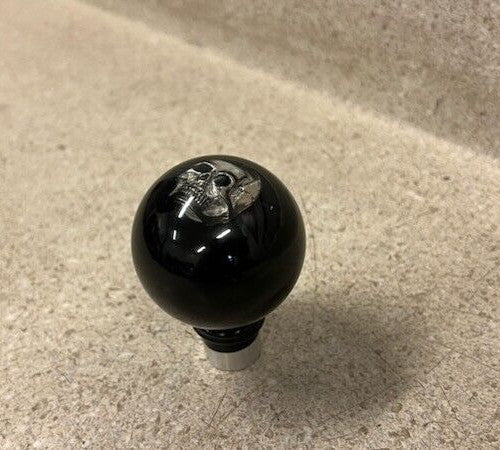 05 13 Chevrolet Corvette C6 Universal Shifter Knob Manual 3D Skull Black