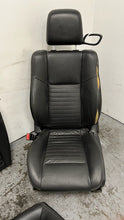 Load image into Gallery viewer, 11 14 Dodge Challenger Seats Front Rear Black Leather Power Heated Manual
