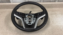 Load image into Gallery viewer, 12 13 Camaro SS Leather Wheel GM 22811827 Factory Steering Yellow Stitch 39K
