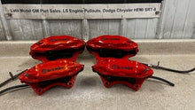 Load image into Gallery viewer, 10 15 Camaro SS Front Rear Driver Passenger Brembo Brake Calipers Set Orange 59K
