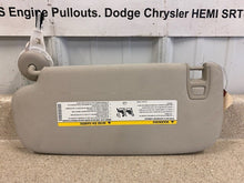 Load image into Gallery viewer, 11 17 JEEP Grand Cherokee SRT RH Passenger Sun Visor Tan Illuminated OEM Mopar
