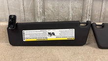 Load image into Gallery viewer, 10 15 Camaro SS Driver Passenger Side Sun Visors Left Right Visor Black Pair 26K
