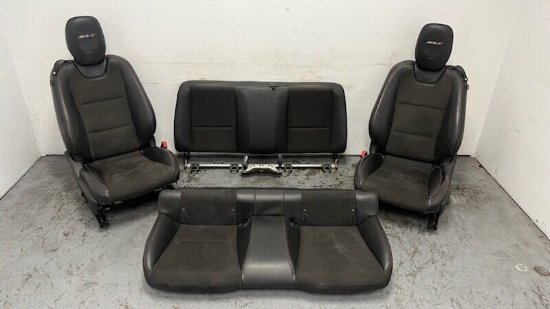 12 15 Chevrolet Camaro ZL1 Front Rear Power Heated Suede Seats GM OEM 46K Set