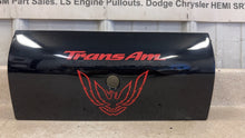 Load image into Gallery viewer, 93 02 Pontiac Firebird Trans AM Center Tail Light Filler Trim Panel GM 16516876
