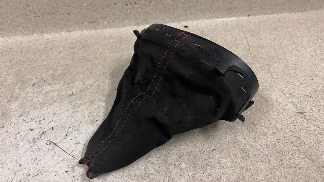 05 13 Corvette C6 Centennial Edition Black Red Suede Shifter Boot Manual OEM GM