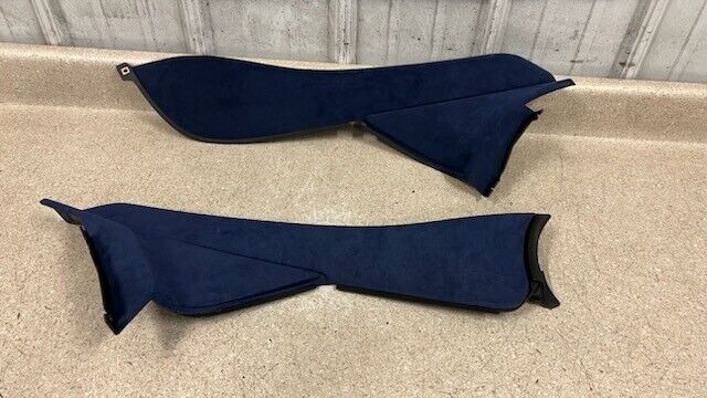 04 05 06 Pontiac GTO Center Console Side Trim Panels Suede Blue Right Left Pair