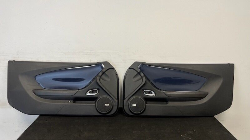 10 15 Chevrolet Camaro SS Interior Right Left Door Panel Pair OEM Blue Panels
