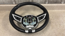 Load image into Gallery viewer, 10 11 Chevrolet Camaro SS Leather Steering Wheel GM Black Stone Stitching 35K
