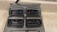 Load image into Gallery viewer, 10 15 Camaro SS Center Console Top Trim Gauges Switches Controls GM 39K Auto
